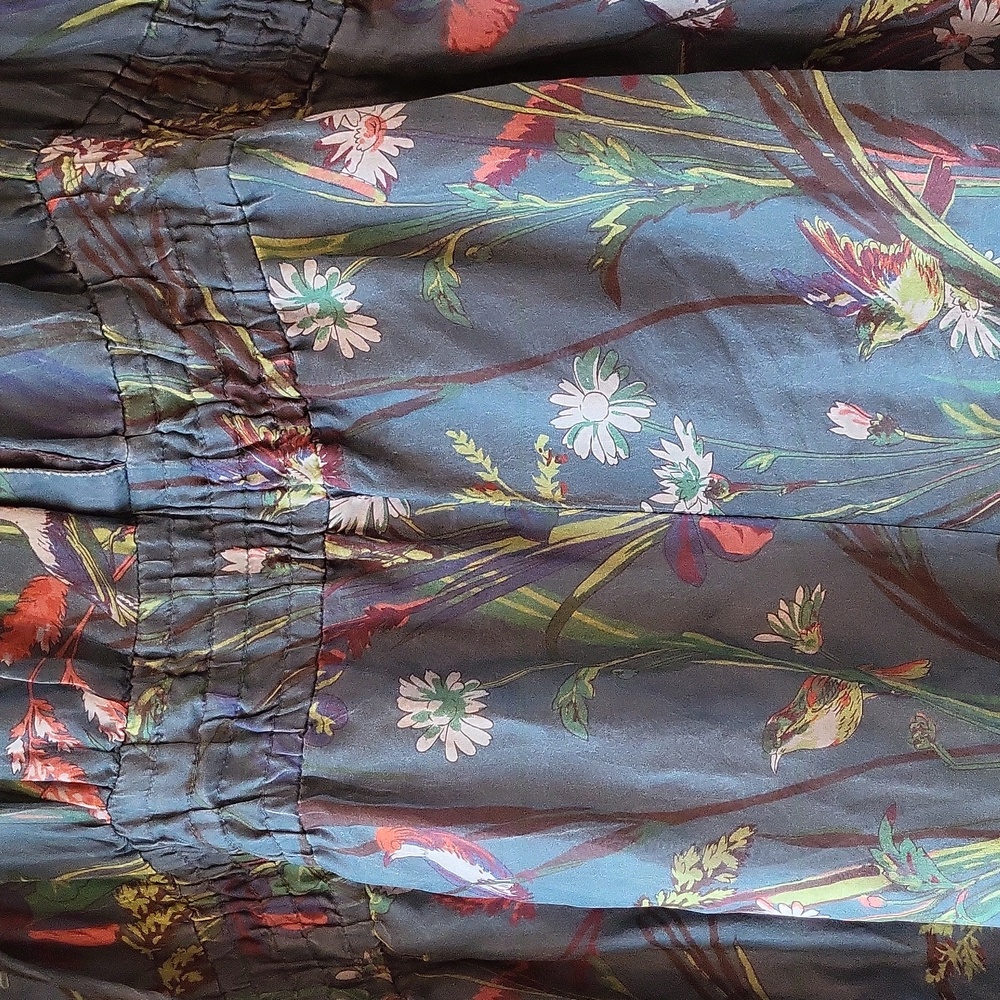Anthropologie Blue Floral Jumpsuit - Picture 6 of 7